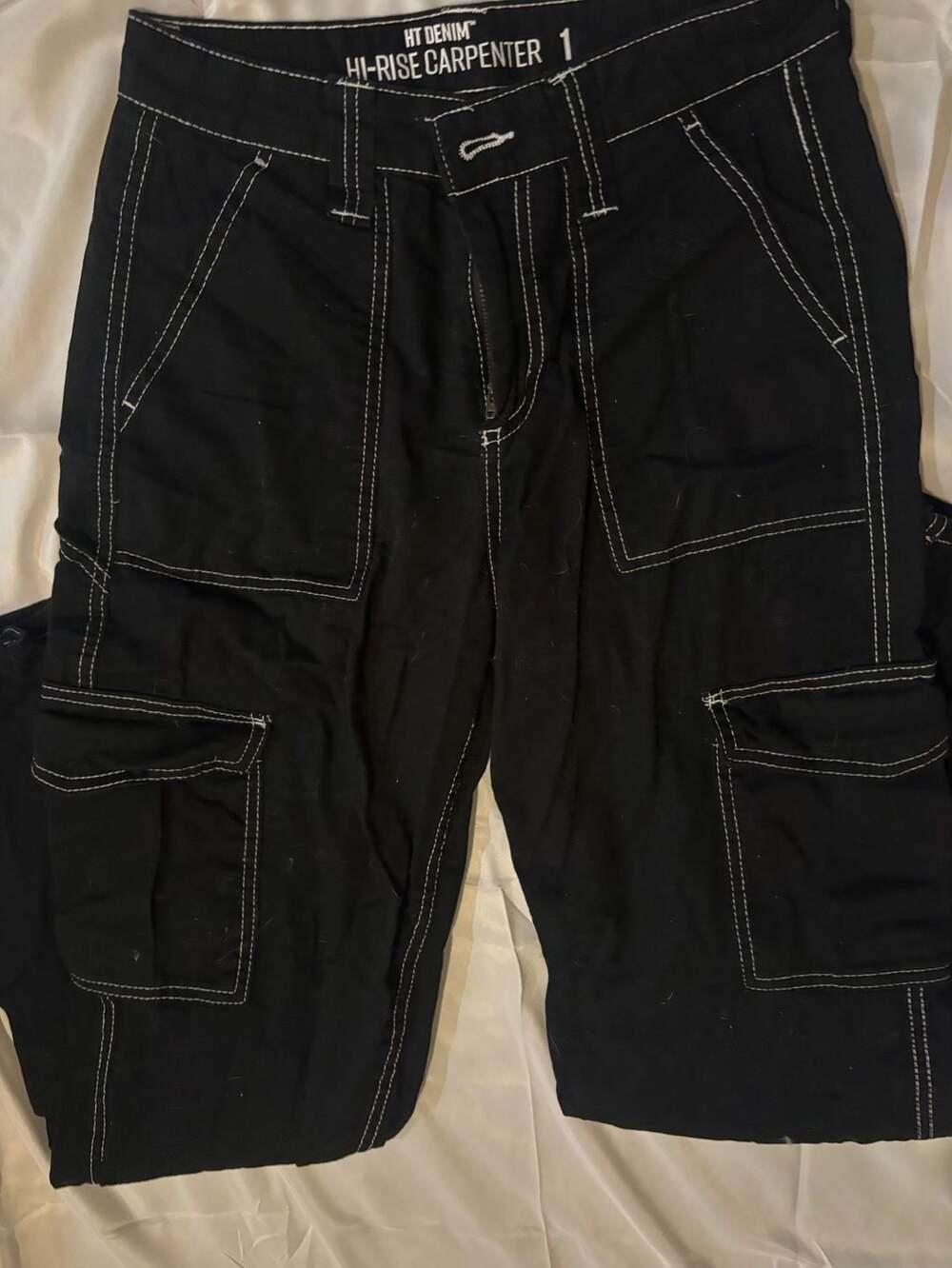HT Denim Hi-Rise Carpenter 1 Cargo pants